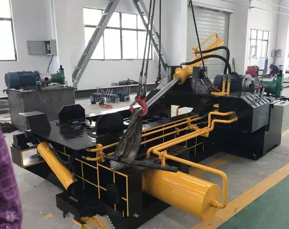250噸雙主缸廢鋼打包機，廢鐵打包機
